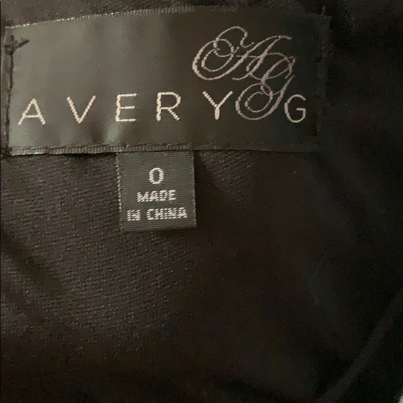 Black and blue jacquard print dress - Picture 4 of 6